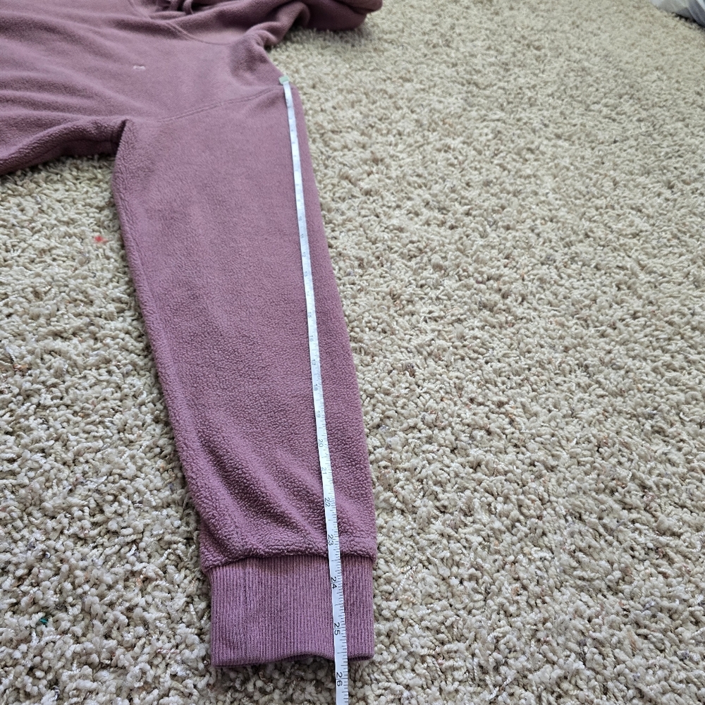 Women's FlexLiving Purple Teddy Hoodie With Front Pocket - Small - Picture 9 of 12